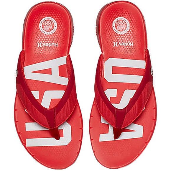 hurley men's phantom free motion flip flop